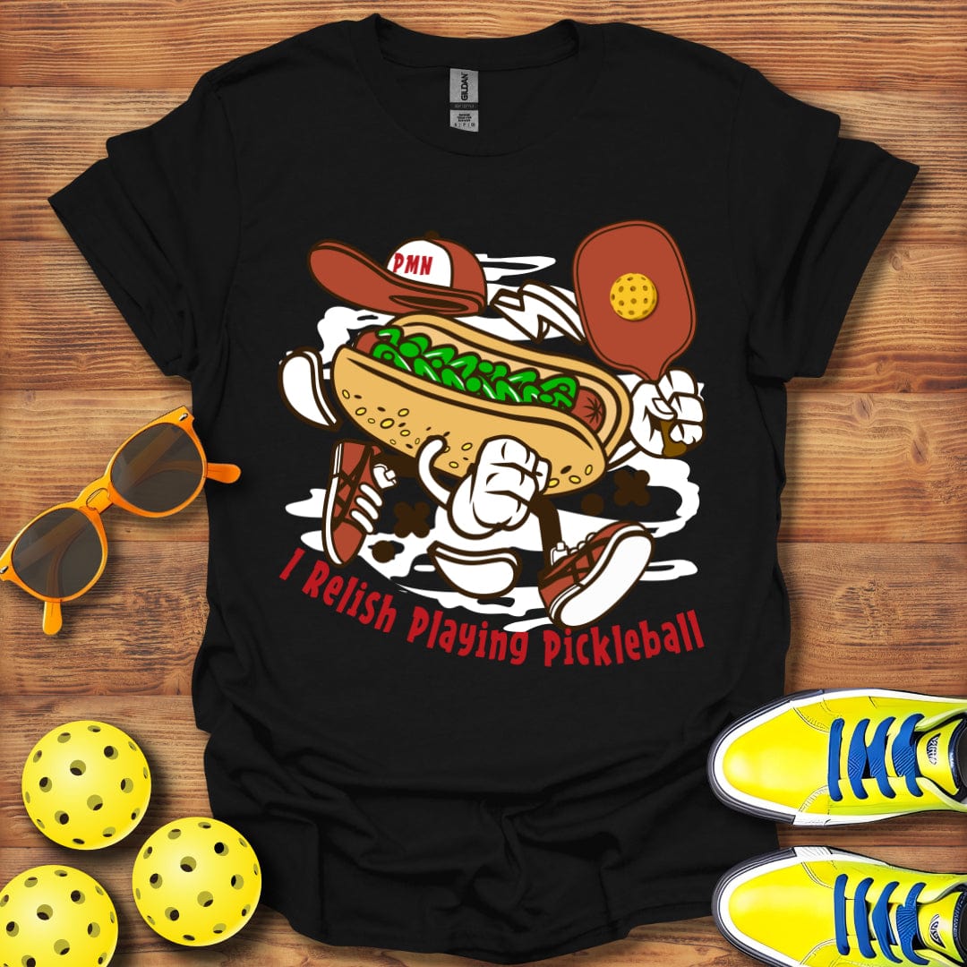 Relish Playing Pickleball T-Shirt