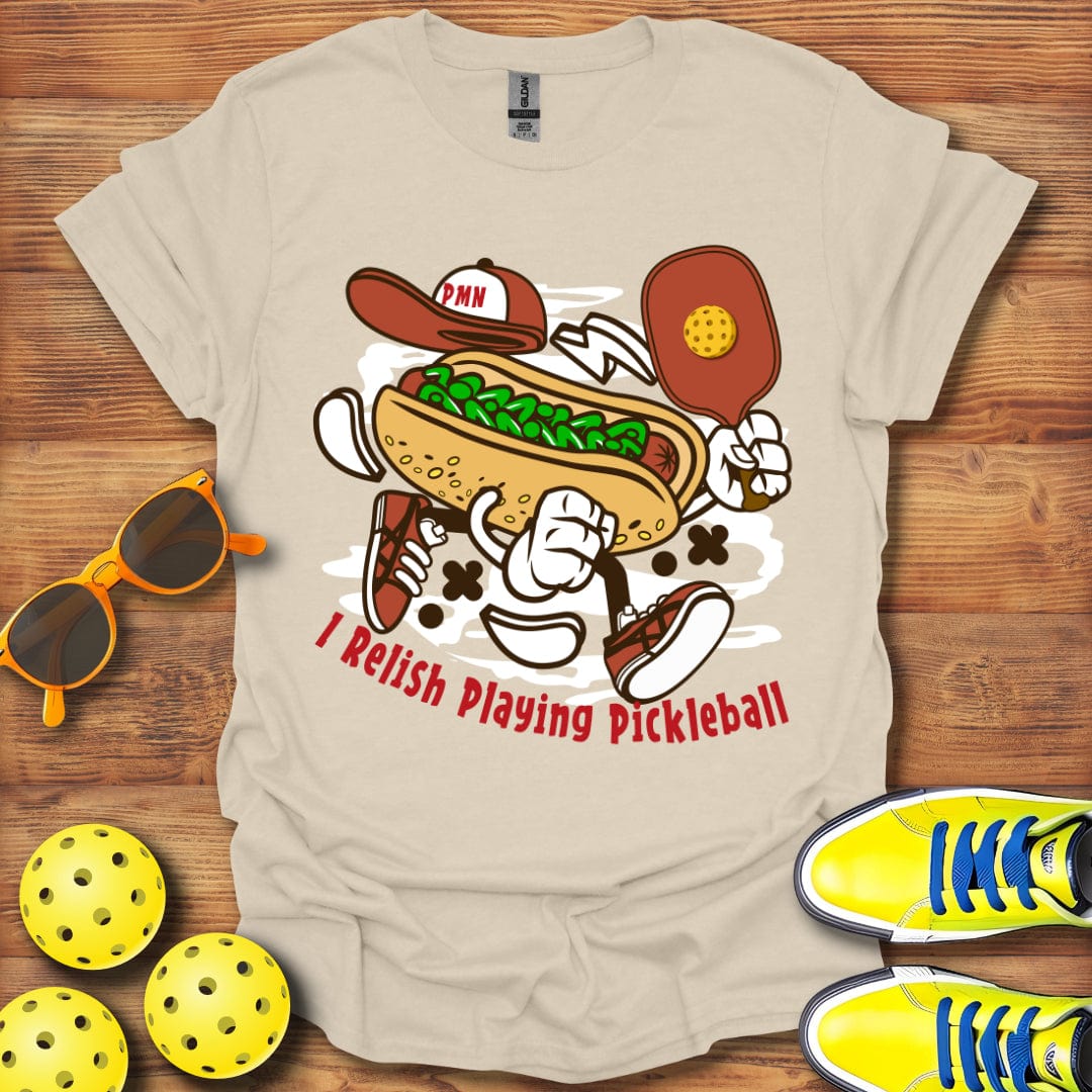 Relish Playing Pickleball T-Shirt