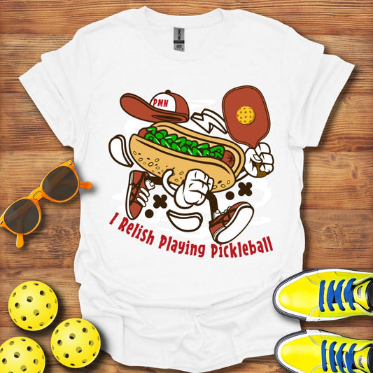 Relish Playing Pickleball T-Shirt