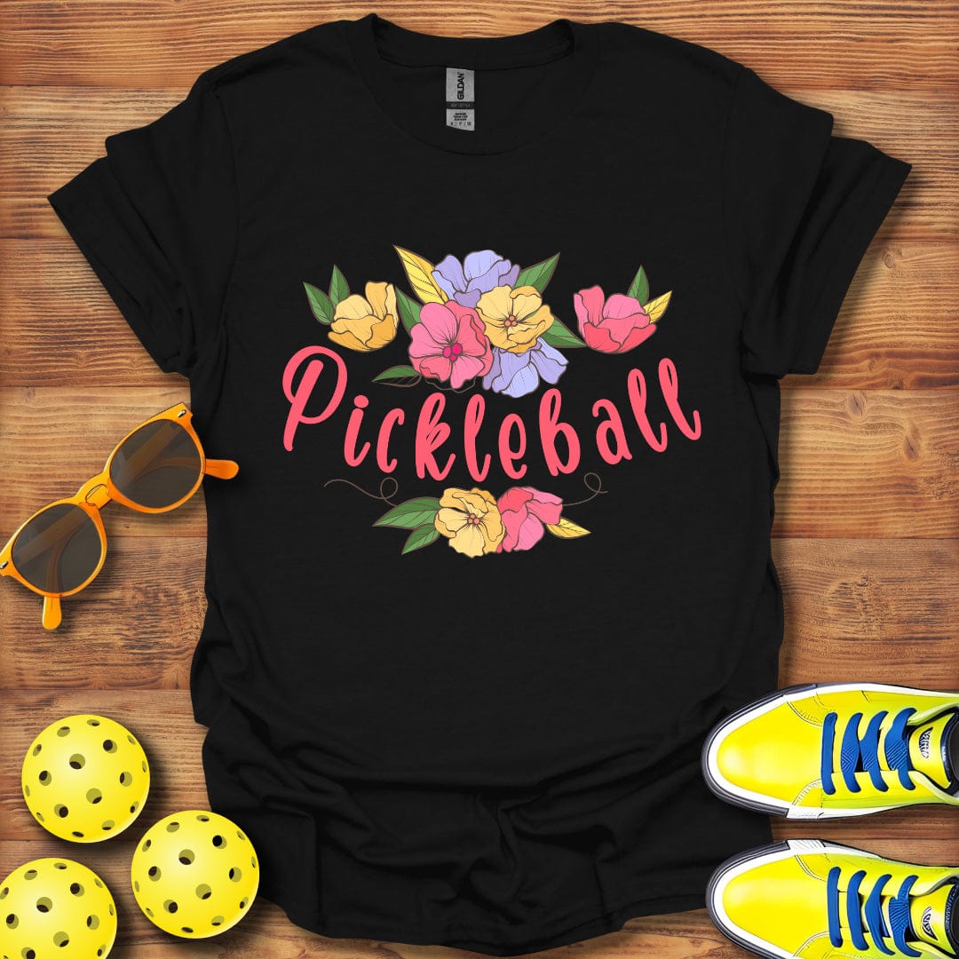 Pickleball Floral Swag T-Shirt