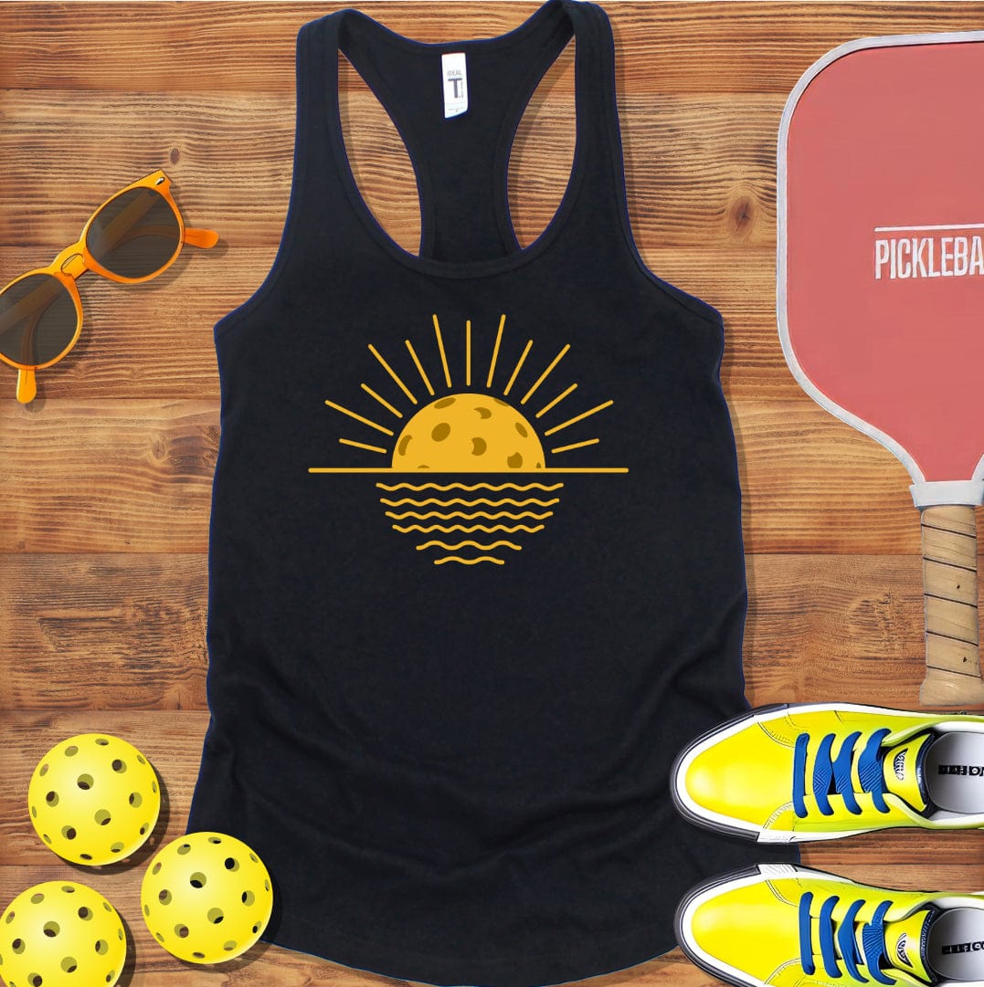 Pickleball Sunrise Racerback Tank Top