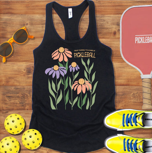 Treat Yourself to Pickleball  Racerback Tank Top