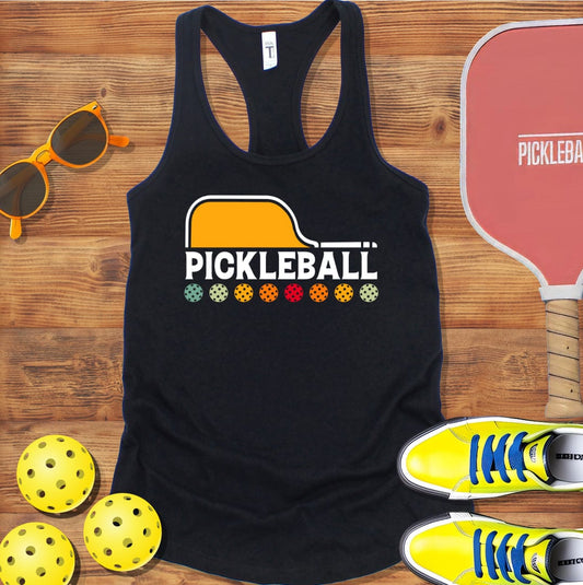 Pickleball Paddle Racerback Tank Top