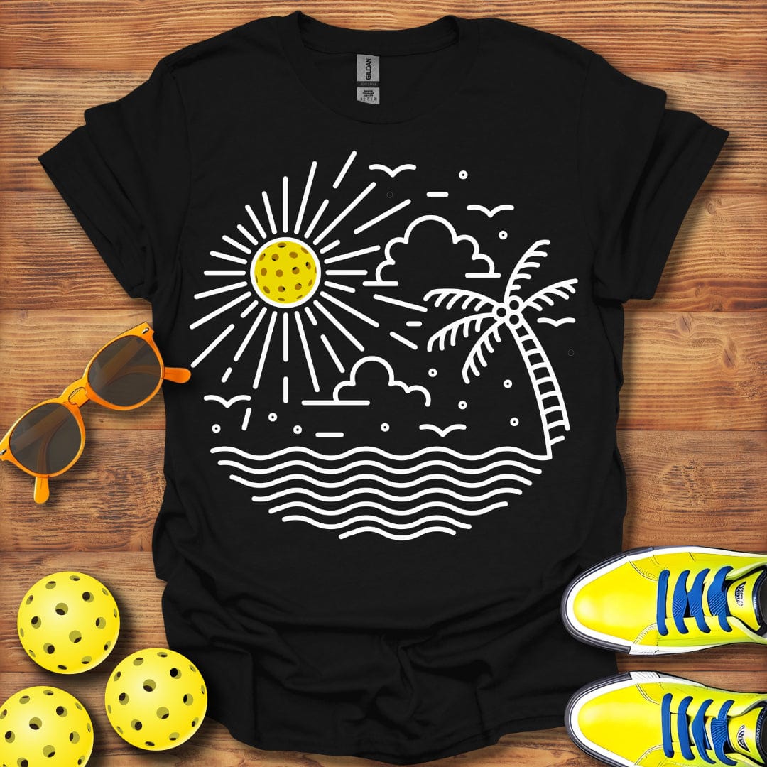 Pickleball Tropical Sunrise T-Shirt