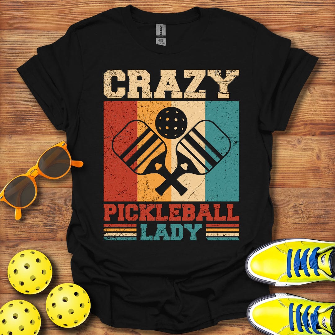 Crazy Pickleball Lady T-Shirt