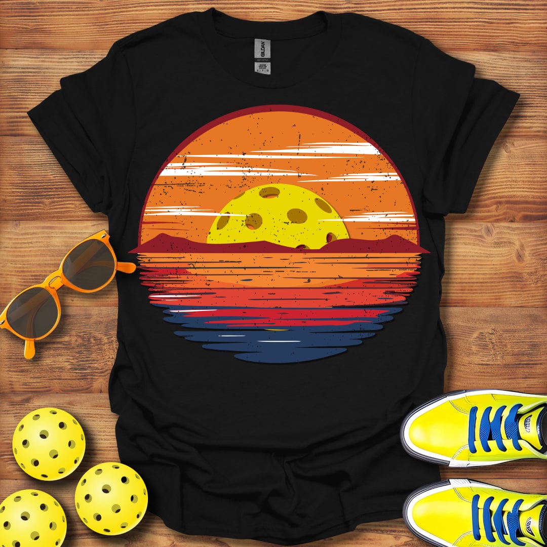 Distressed Pickleball Sunset T-Shirt