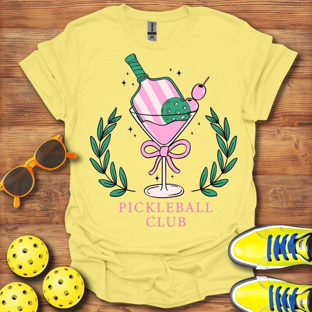 Pickleball Martini Cocktail Unisex T-Shirt