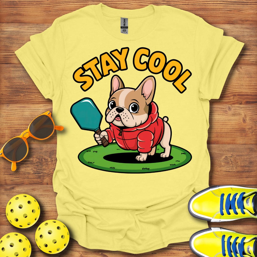 French Bulldog Winter Pickleball T-Shirt