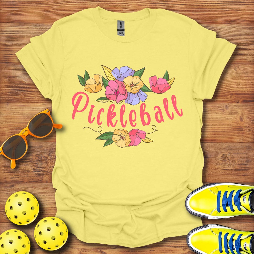 Pickleball Floral Swag T-Shirt