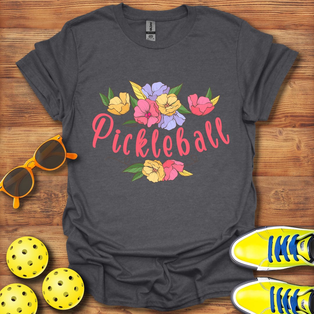 Pickleball Floral Swag T-Shirt