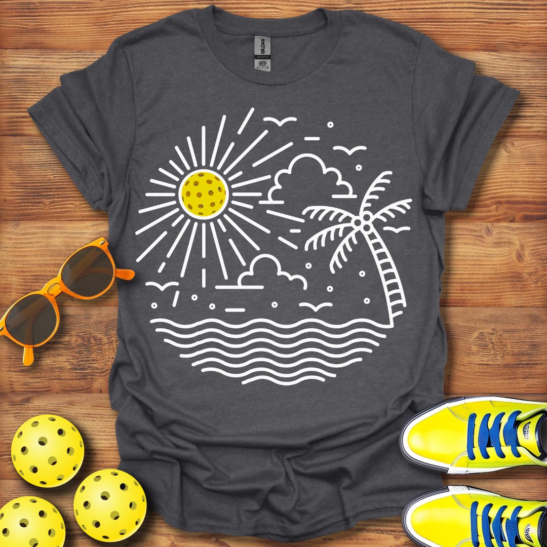 Pickleball Tropical Sunrise T-Shirt