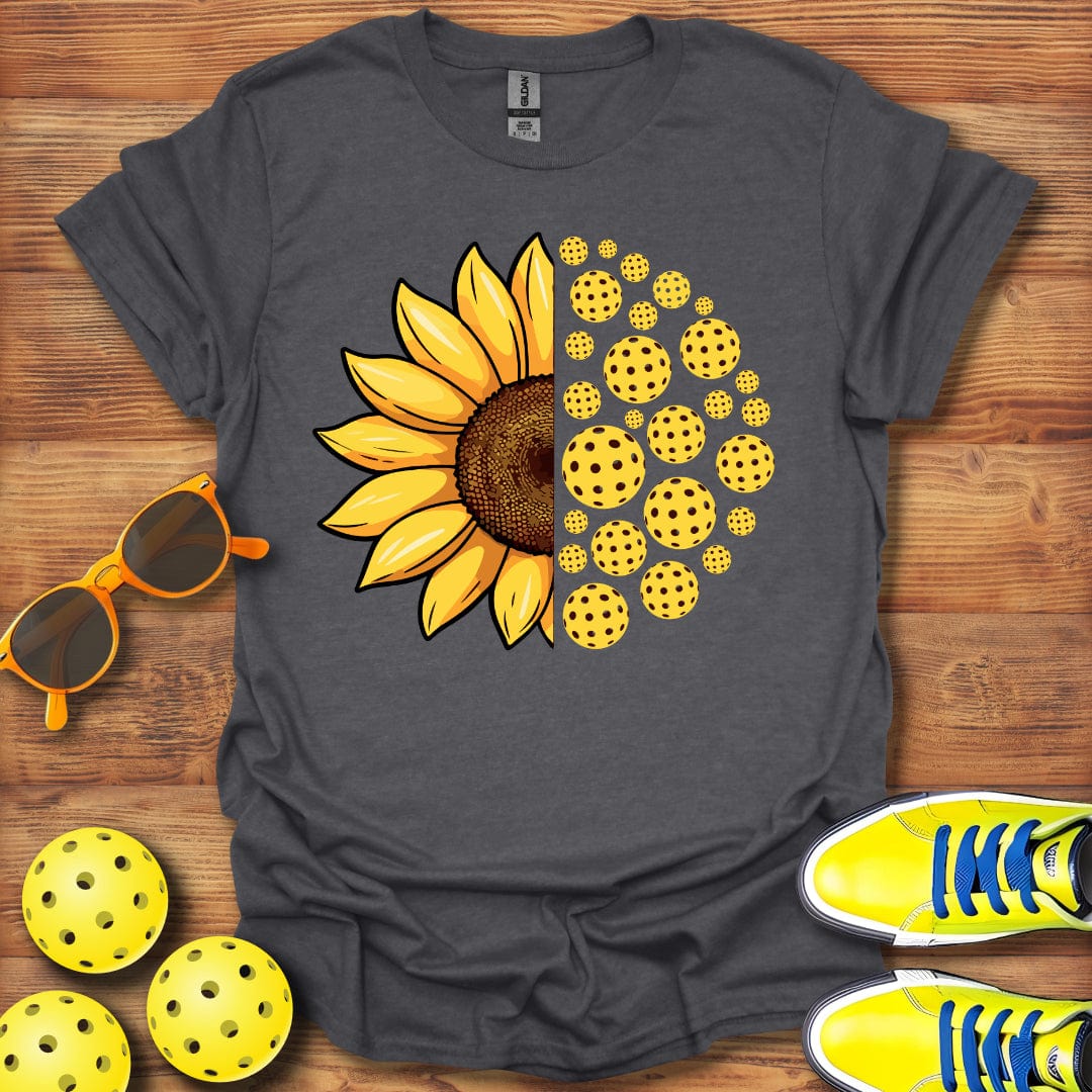 Yellow Sunflower Pickleball T-Shirt