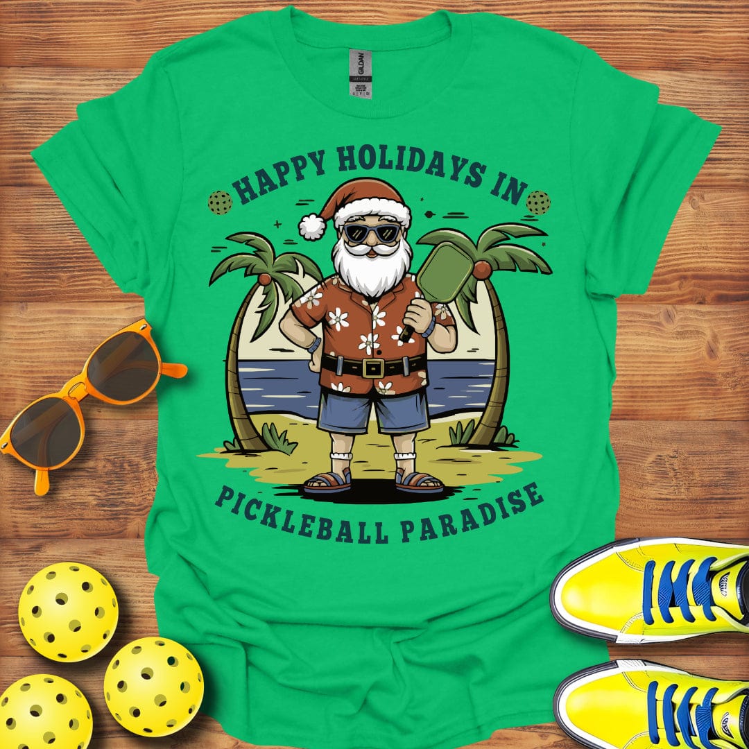 Santa's Pickleball Paradise T-Shirt