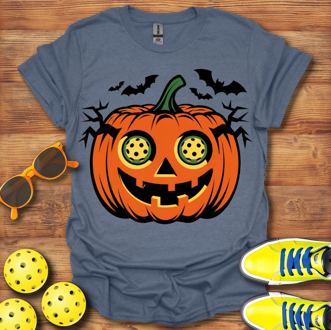 Halloween Pickleball Jack-O-Lantern T-Shirt