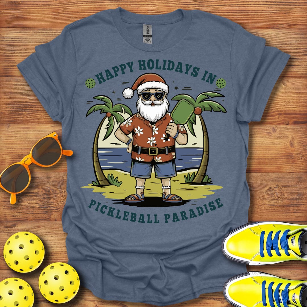 Santa's Pickleball Paradise T-Shirt