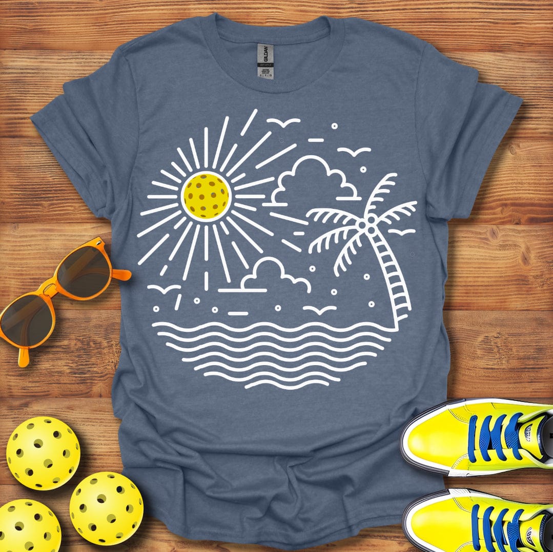 Pickleball Tropical Sunrise T-Shirt