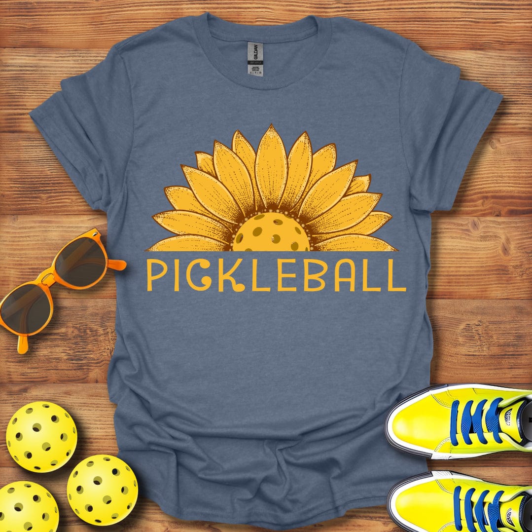 Yellow Sunflower Pickleball Sunrise T-Shirt