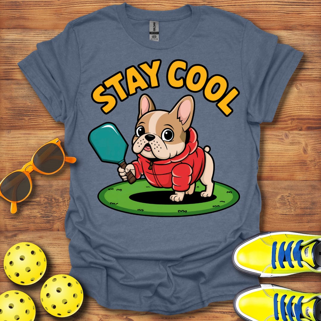 French Bulldog Winter Pickleball T-Shirt