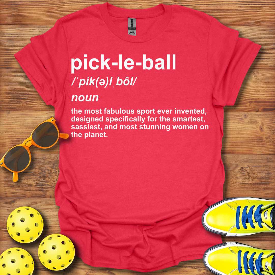 Women Definition Pickleball T-Shirt