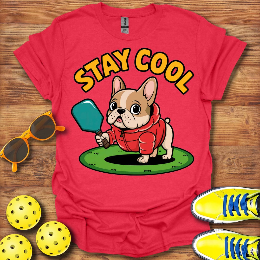 French Bulldog Winter Pickleball T-Shirt