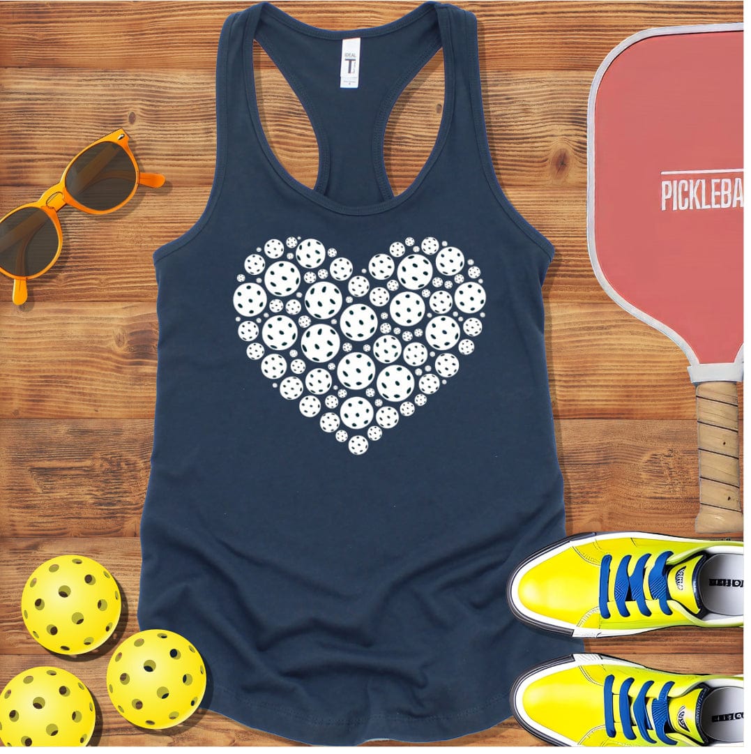 Heart of Pickleball  Racerback Tank Top