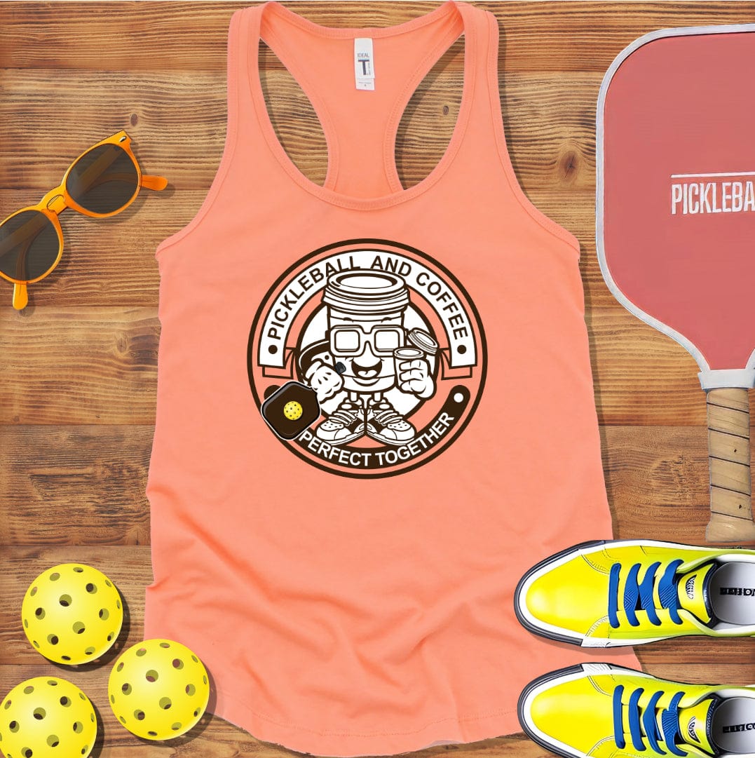 Coffee & Pickleball Racerback Tank Top