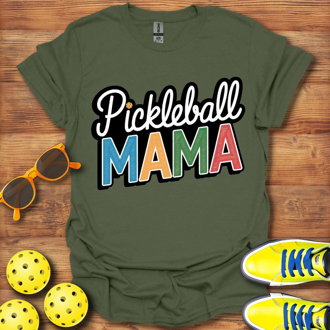 Retro Style Pickleball Mama T-Shirt