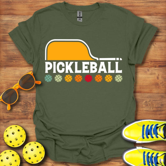 Pickleball Paddle Rainbow T-Shirt