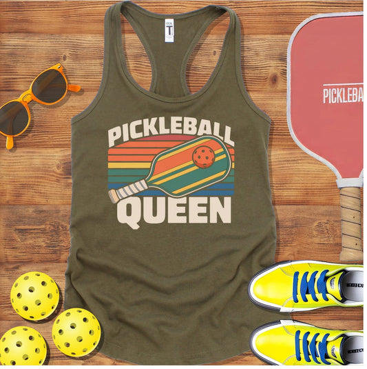 Pickleball Queen Racerback Tank Top