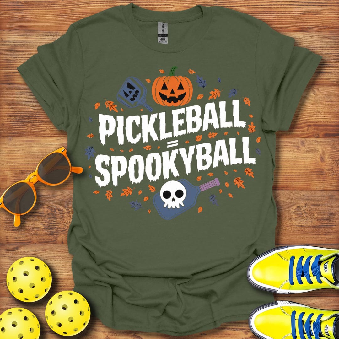 Halloween Spookyball Pickleball T-Shirt