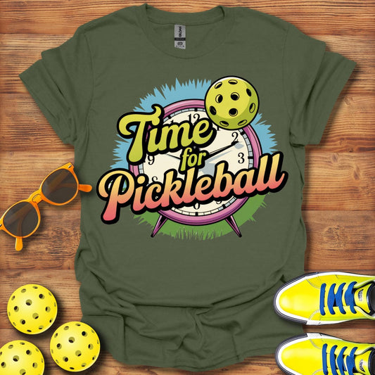 Time For Pickleball Retro T-Shirt