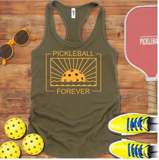 Pickleball Forever Racerback Tank Top