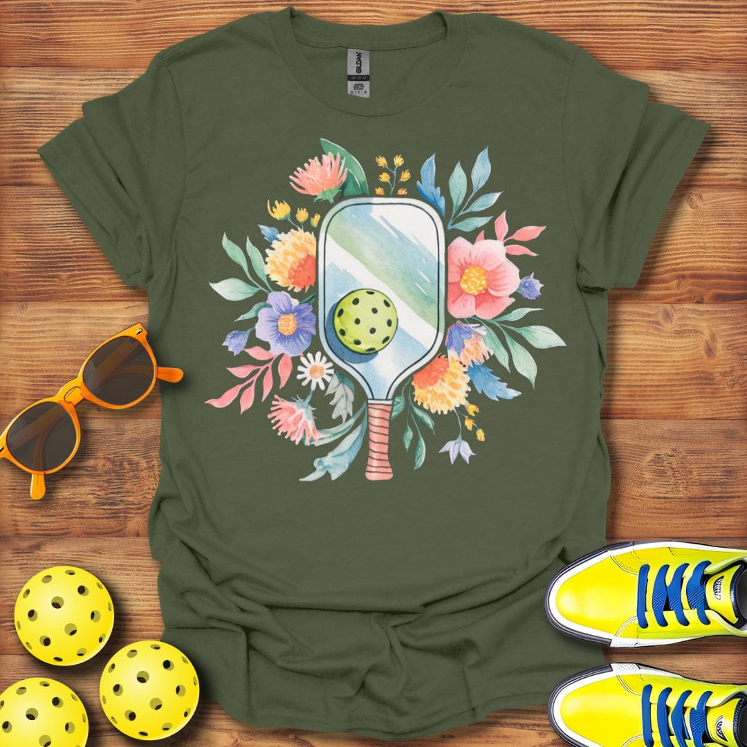 Watercolor Pickleball Paddle T-Shirt