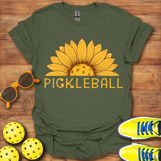 Yellow Sunflower Pickleball Sunrise T-Shirt