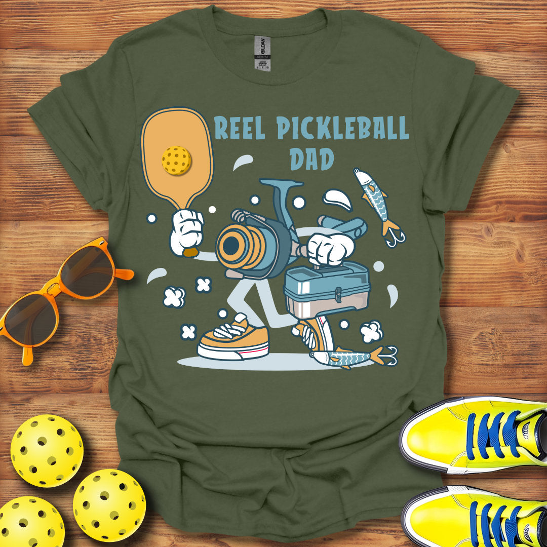 Reel Pickleball Dad T-Shirt