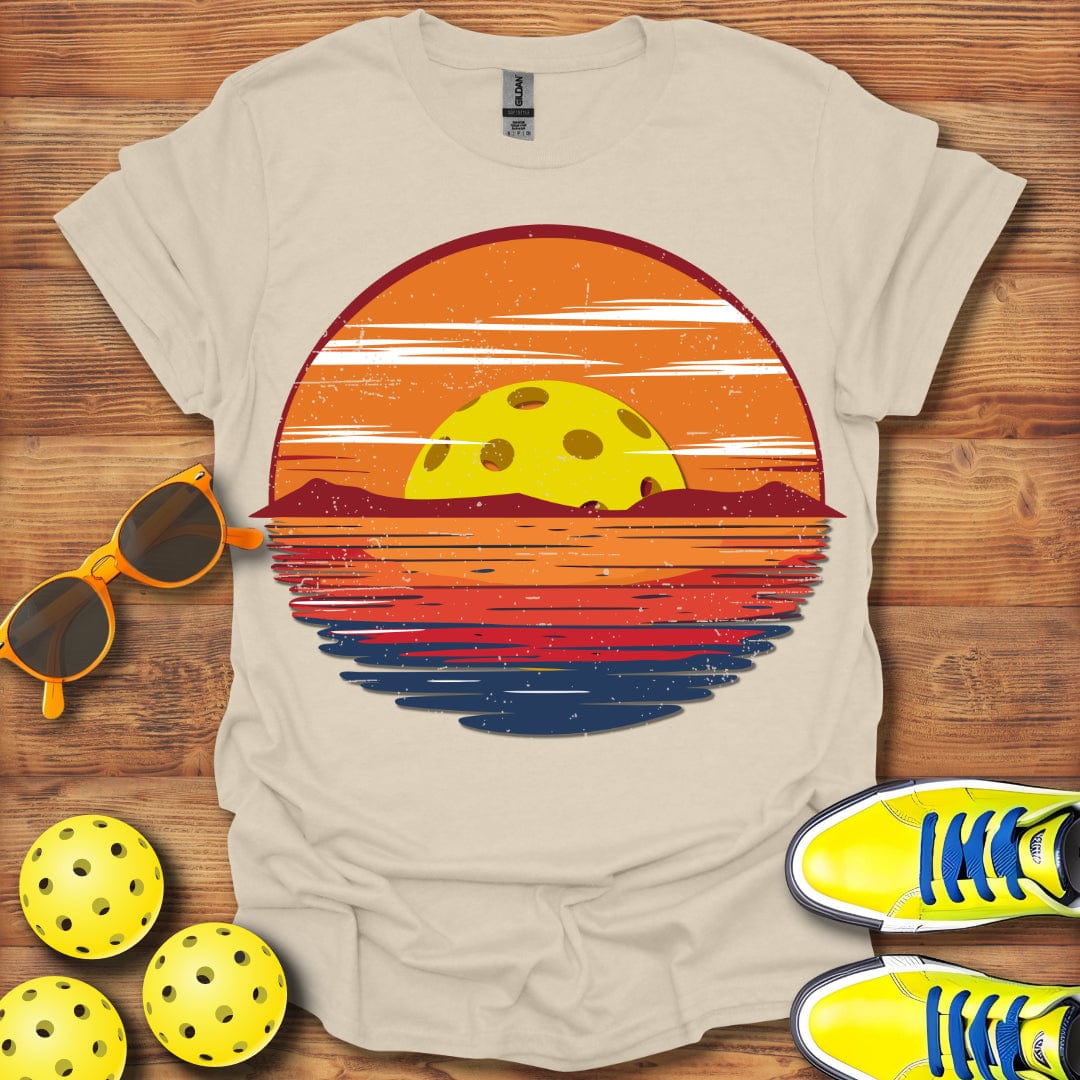 Distressed Pickleball Sunset T-Shirt