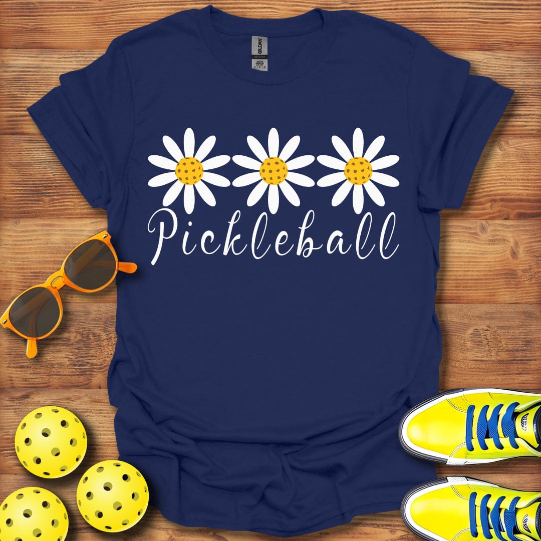 Triple Daisies Pickleball T-Shirt