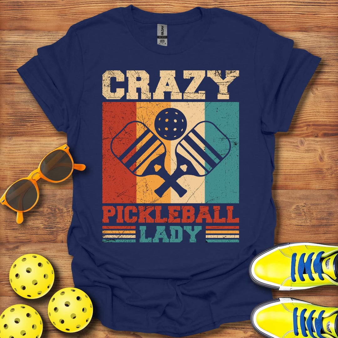 Crazy Pickleball Lady T-Shirt