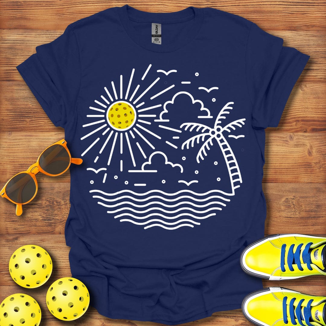 Pickleball Tropical Sunrise T-Shirt