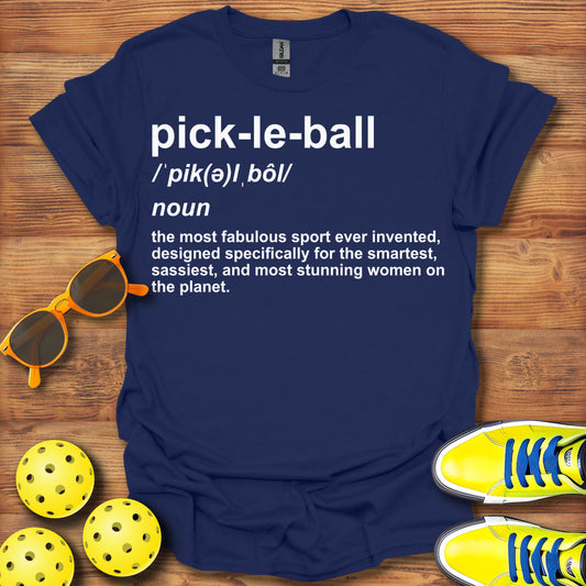 Women Definition Pickleball T-Shirt