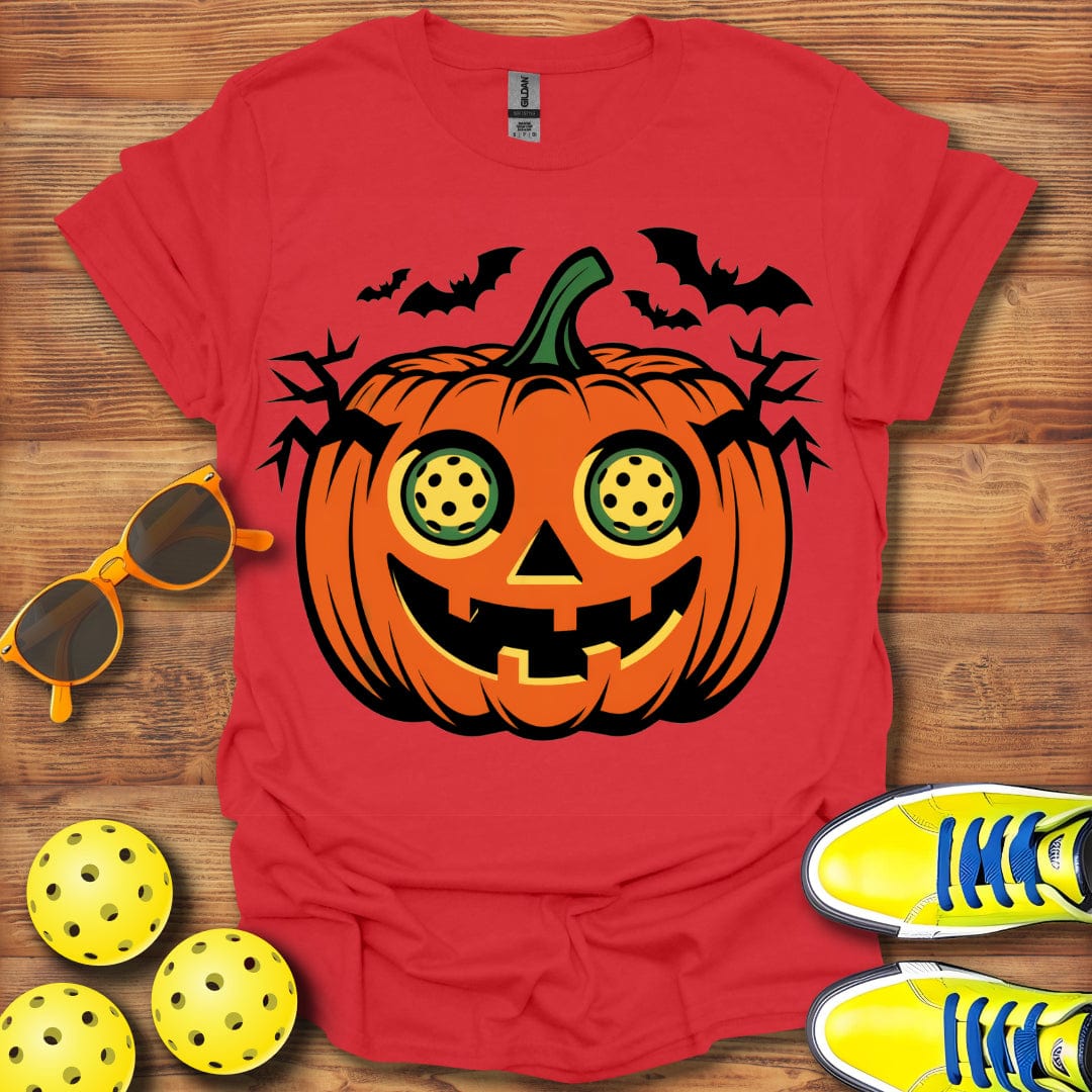 Halloween Pickleball Jack-O-Lantern T-Shirt