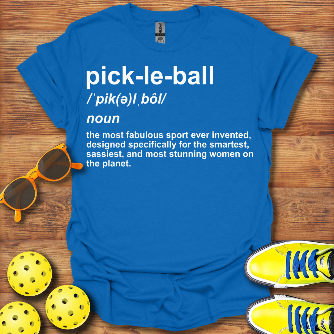 Women Definition Pickleball T-Shirt