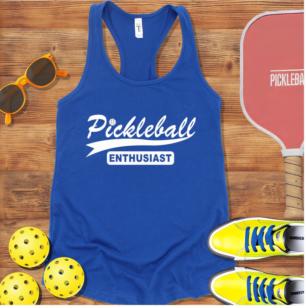 Pickleball Enthusiast Racerback Tank Top