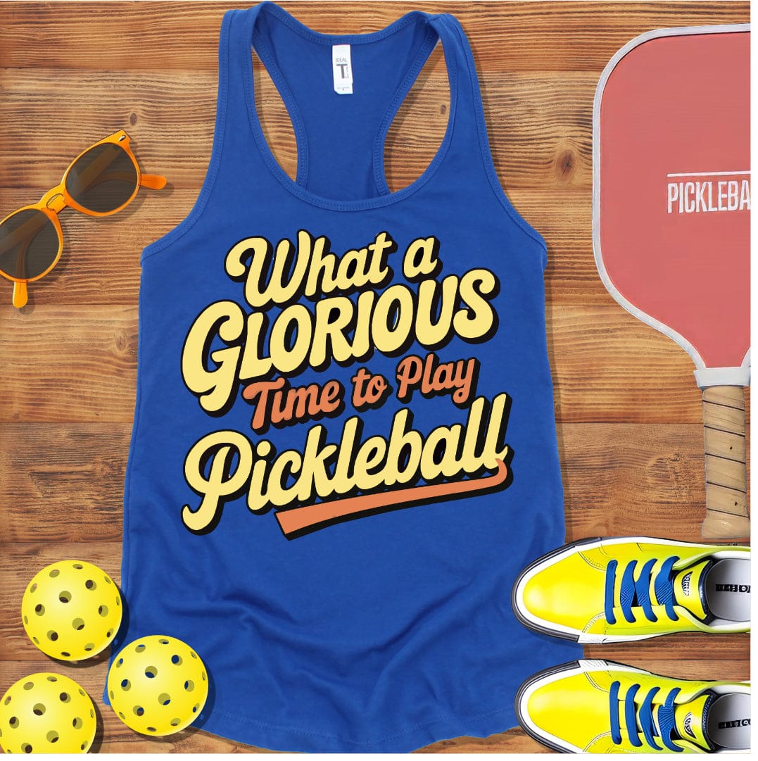 Pickleball Glorious Time Racerback Tank Top