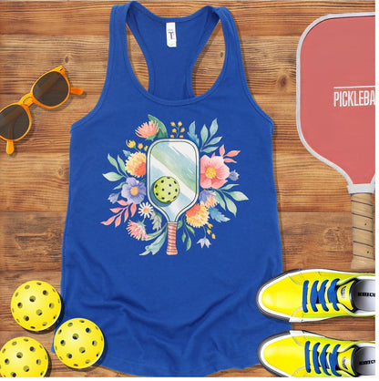 Floral Paddle Racerback Tank Top