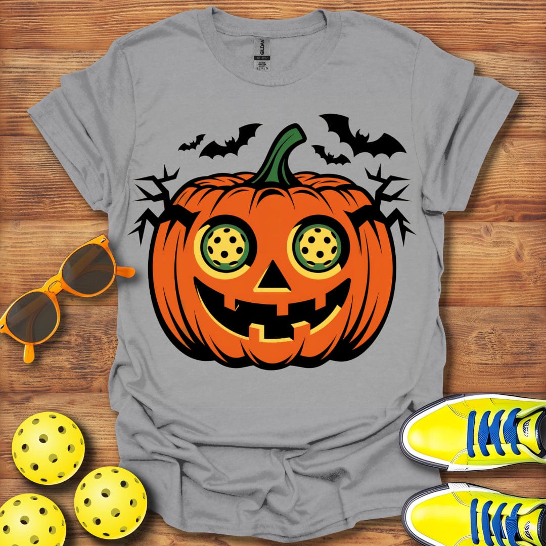 Halloween Pickleball Jack-O-Lantern T-Shirt