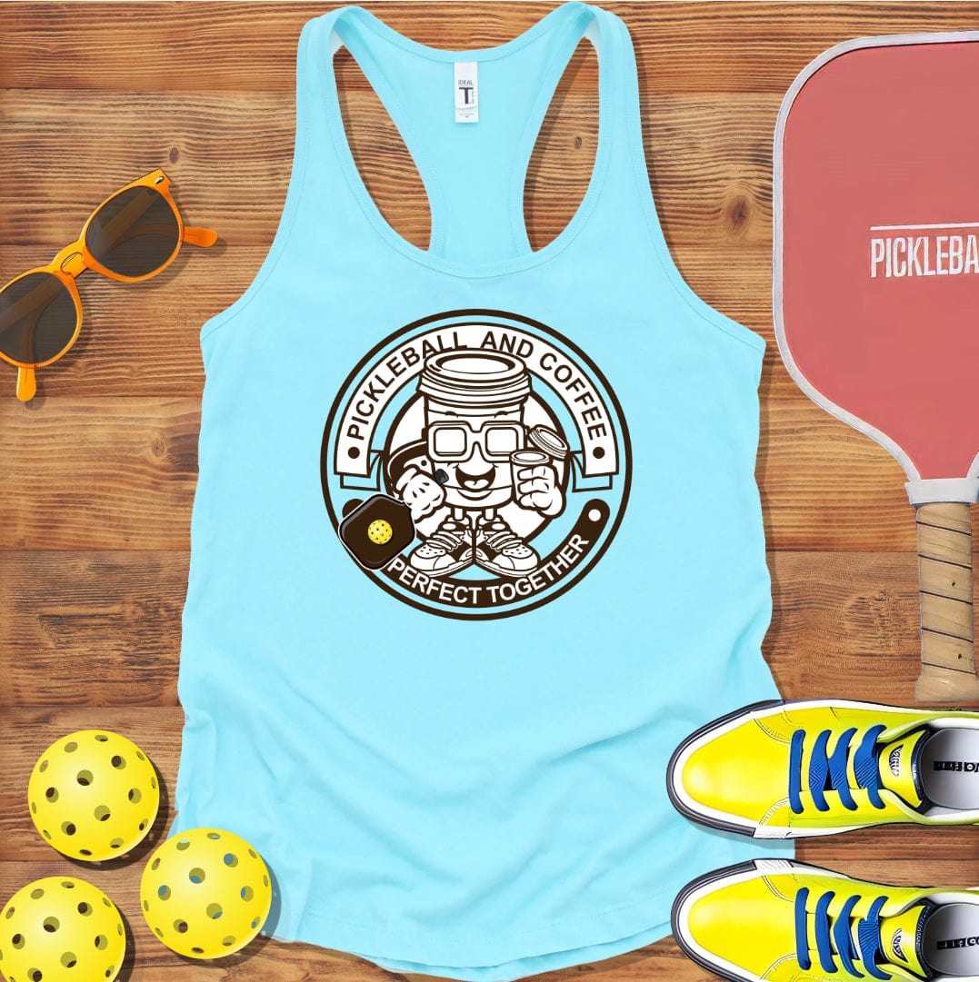 Coffee & Pickleball Racerback Tank Top