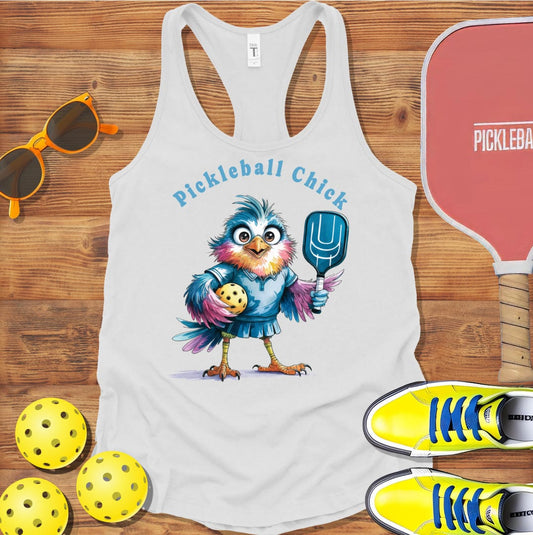 Pickleball Chick Racerback Tank Top