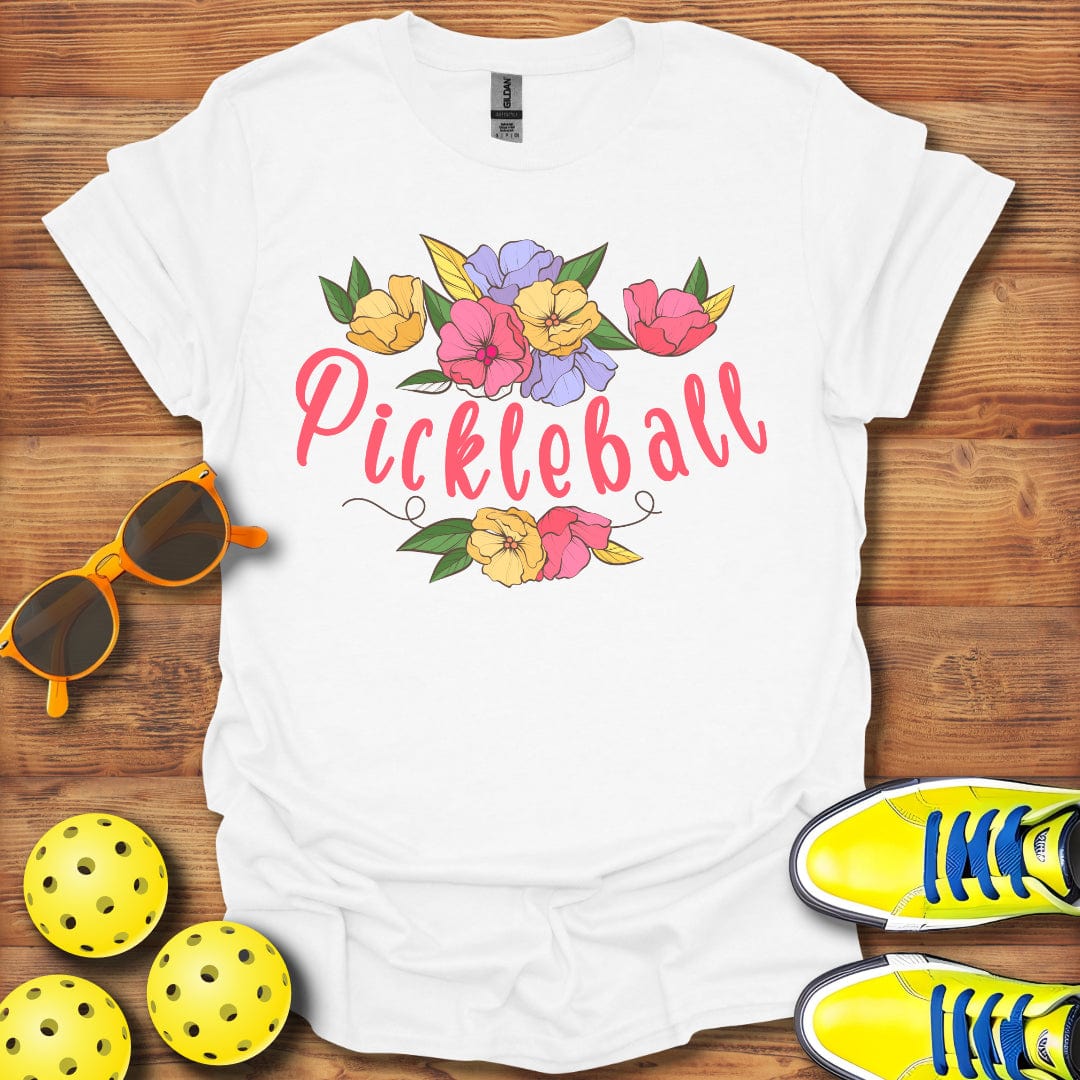 Pickleball Floral Swag T-Shirt