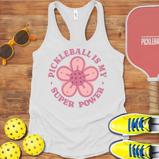 Pickleball Super Power Racerback Tank Top